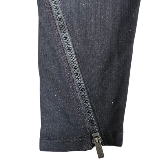 Athleta Black Pocket Leggings With Ankle Zippers - Picture 2 of 5